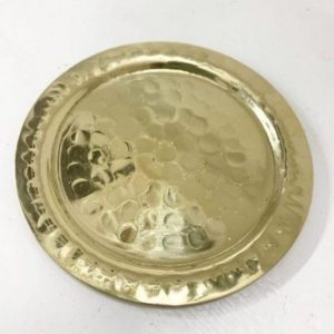 hammered brass plate