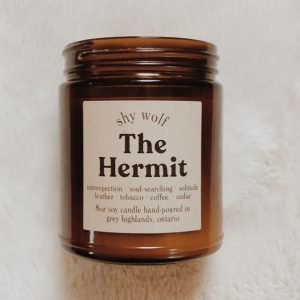 the hermit scented candle