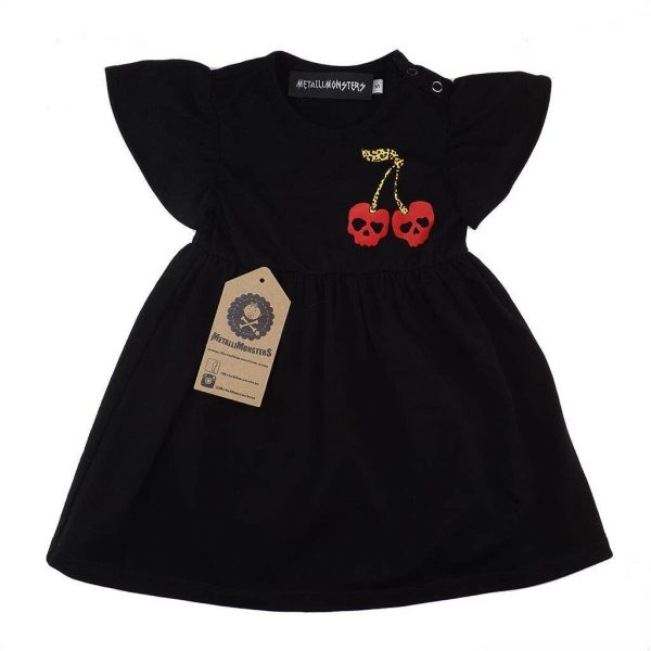 cherry skull baby dress