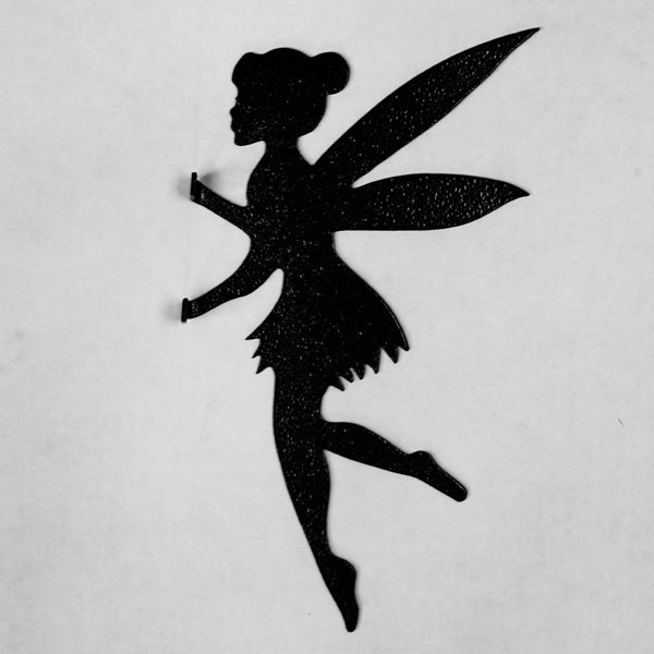 Tinkerbell silhouette fence topper