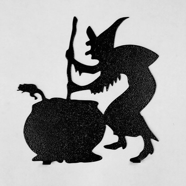 witch and cauldron silhouette