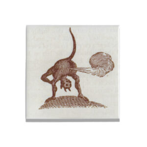 Ceramic Tile with a demon farting