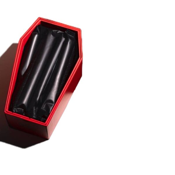 Vampons the gothic black tampons. Organic cotton, red coffin shaped box with 20 tampons