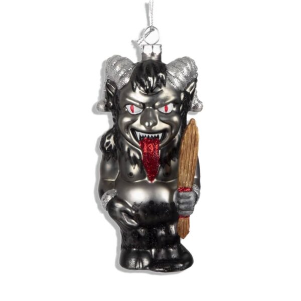 Glass Christmas Ornament of Krampus