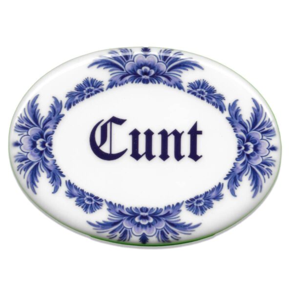 Vile Tile - Cunt - Oval Blue