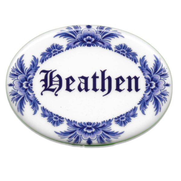 Vile Tile - Heathen - Oval Blue