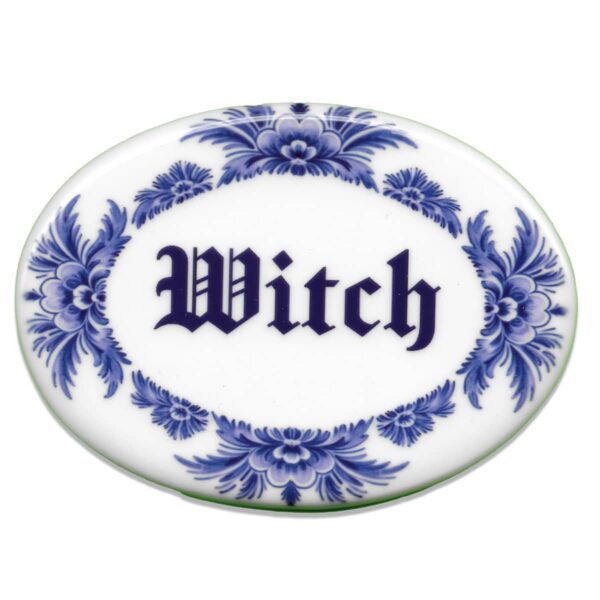 Vile Tile - Witch - Oval Blue