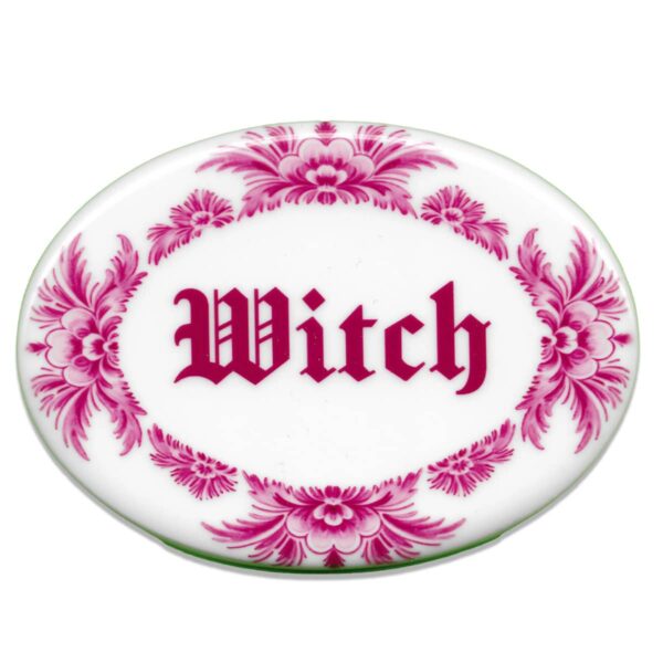 Vile Tile - Witch - Oval Pink