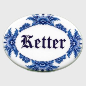 Vile Tile - Ketter - Oval Blue