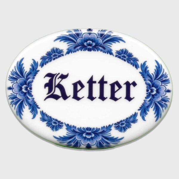 Vile Tile - Ketter - Oval Blue